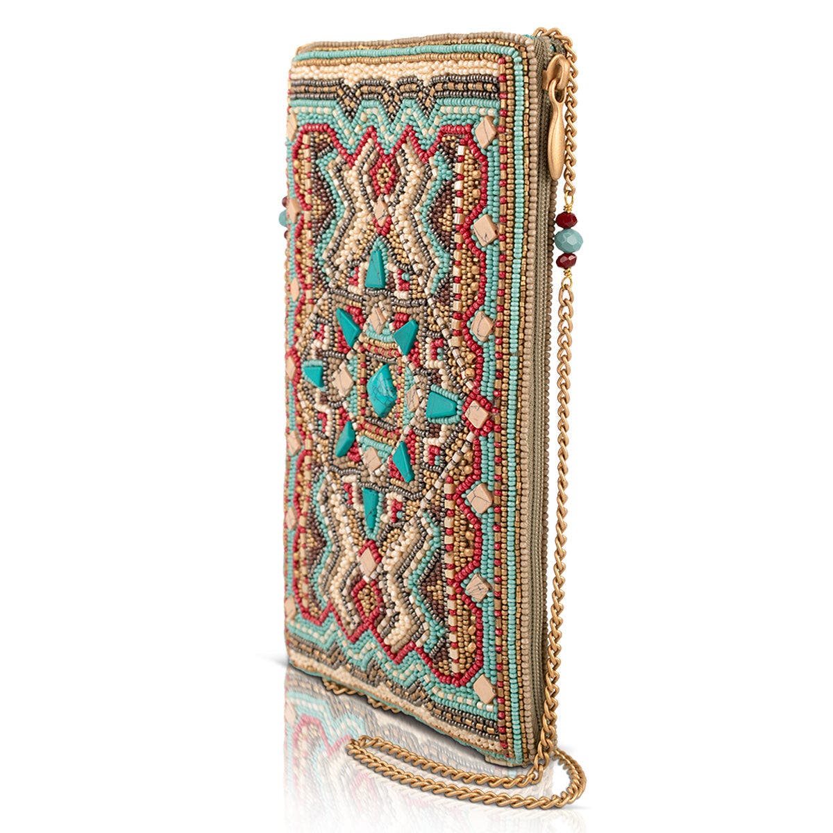 Turquoise Trail Crossbody Phone Bag, Alternate, color, Turquoise