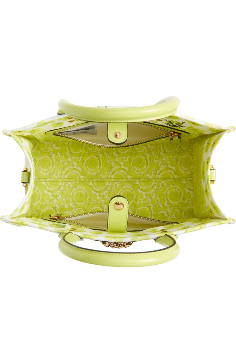 Versace Small Strawberry Canvas Medusa Tote, Alternate, color,