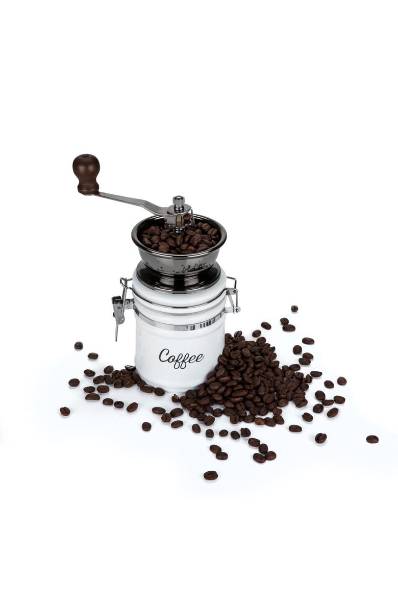 TWINE Ceramic Coffee Grinder, Alternate, color, White