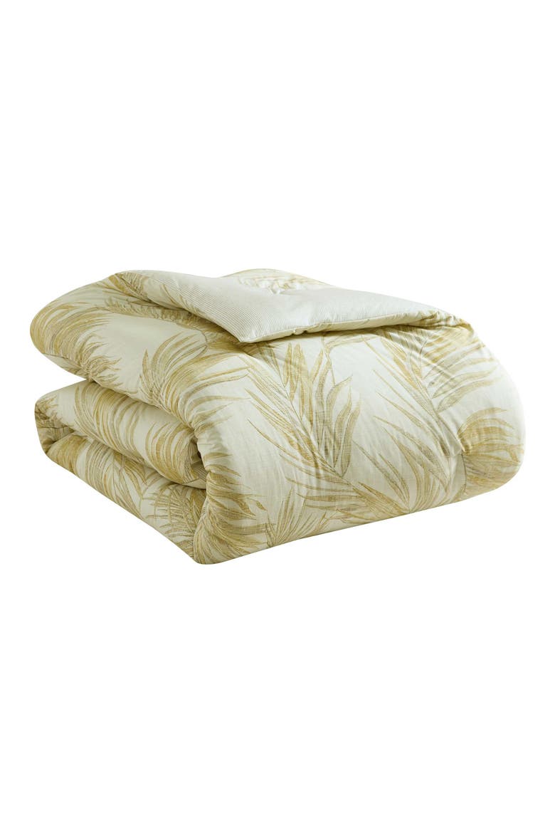 Canyon Palms Reversible Cotton Comforter & Sham Set, Alternate, color, LIGHT BEIGE