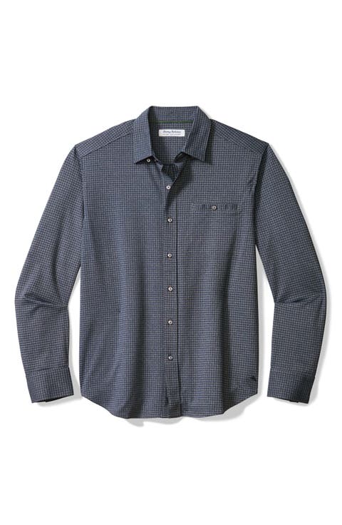 San Sebastian Microcheck IslandZone® Button-Up Shirt