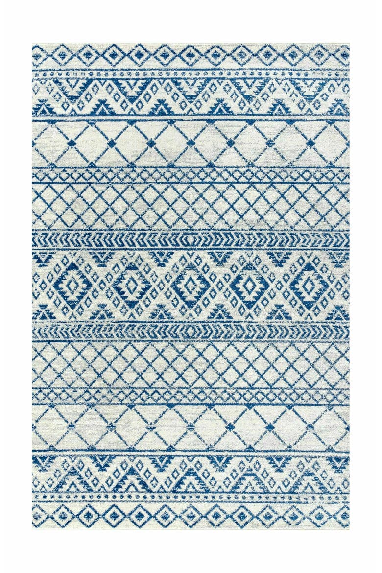 Moroccan HYPE Boho Vintage  Area Rug, Alternate, color, Cream/Blue