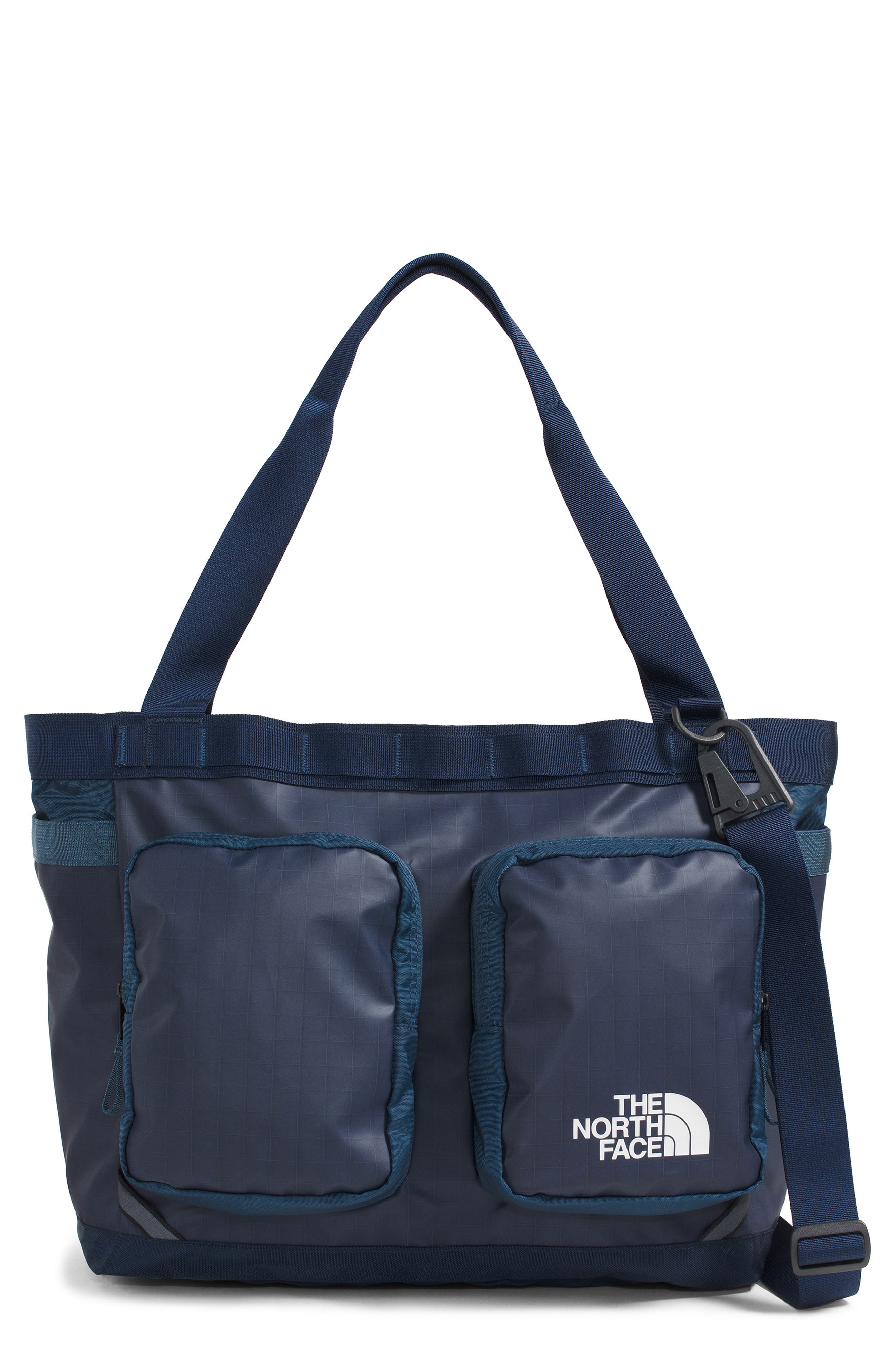 Base Camp Voyager Tote, Main, color, SHADY BLUE/ SUMMIT NAVY