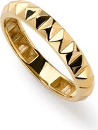 Ana Luisa Solid Yellow Gold - Medium Equinox Ring