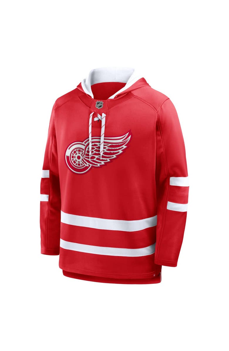 FANATICS Men
s Fanatics Red Detroit Red Wings Prime Time Fleece Hoodie, Alternate, color, Red