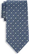 Oak Hill Premium by DXL Big & Tall Geometric Link Silk Tie
