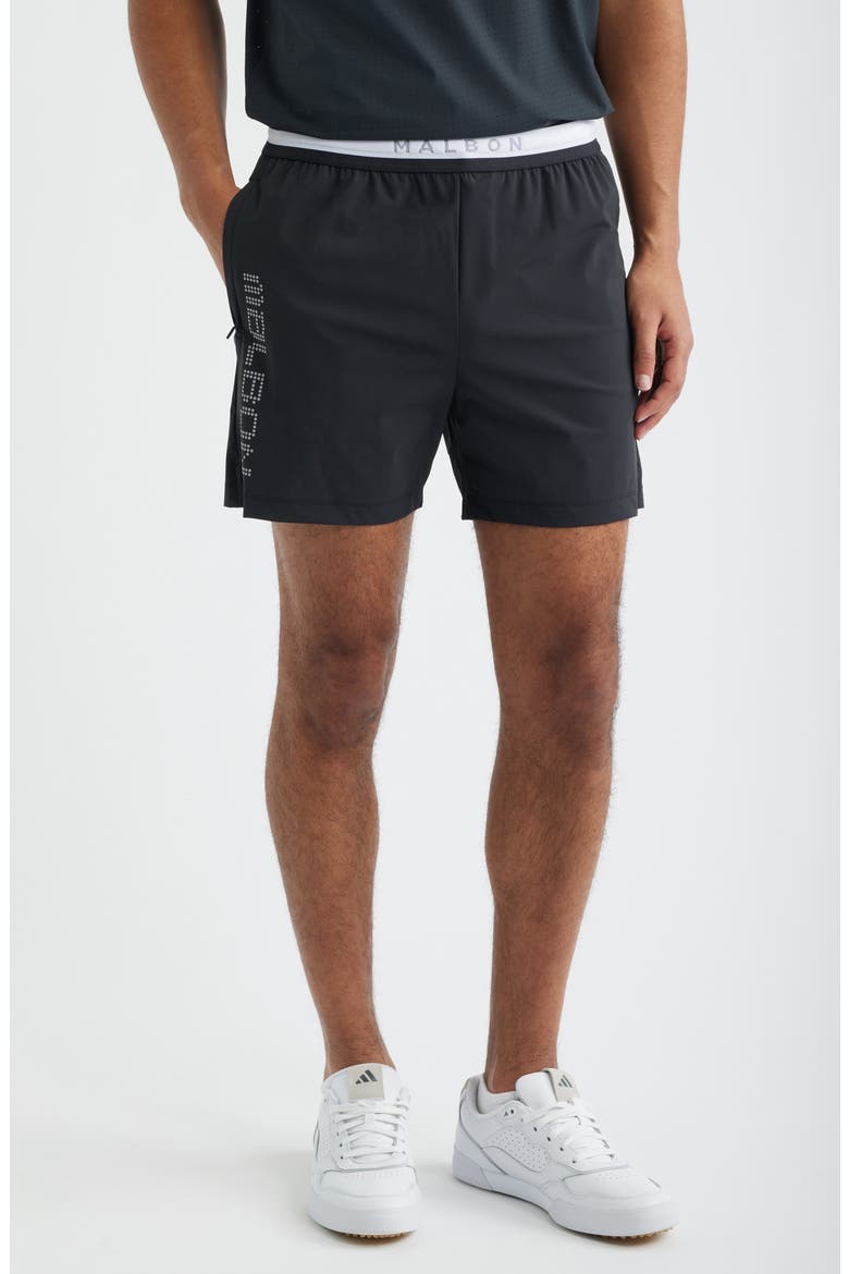 MRC Tech Water Repellent Running Shorts, Main, color, JET BLACK