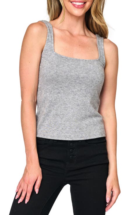 Square Neck Sweater Tank