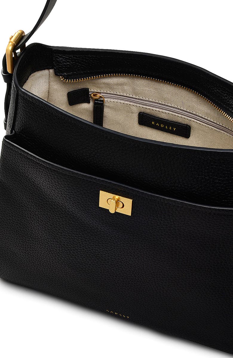 Radley Brook Avenue Medium Zip Top Shoulder Bag, Alternate, color, Black