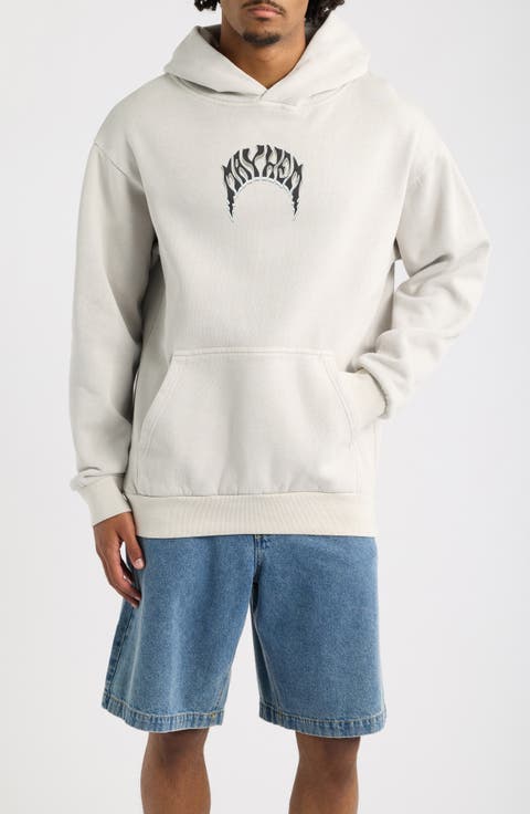 Pisces Logo Graphic Cotton Blend Hoodie