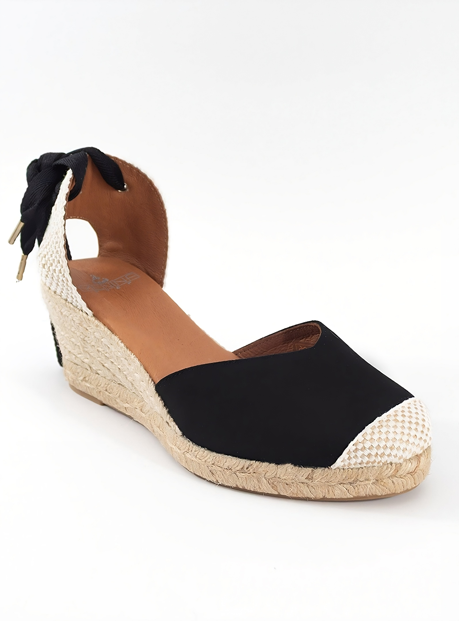 Menina Step Jimena Medium-Lace Espadrille, Alternate, color, Black