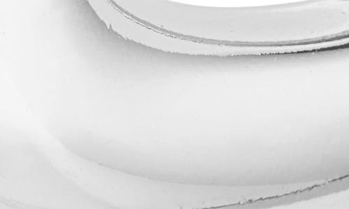 Argento Vivo Puffy Rectangle Hoop Earrings In Silver