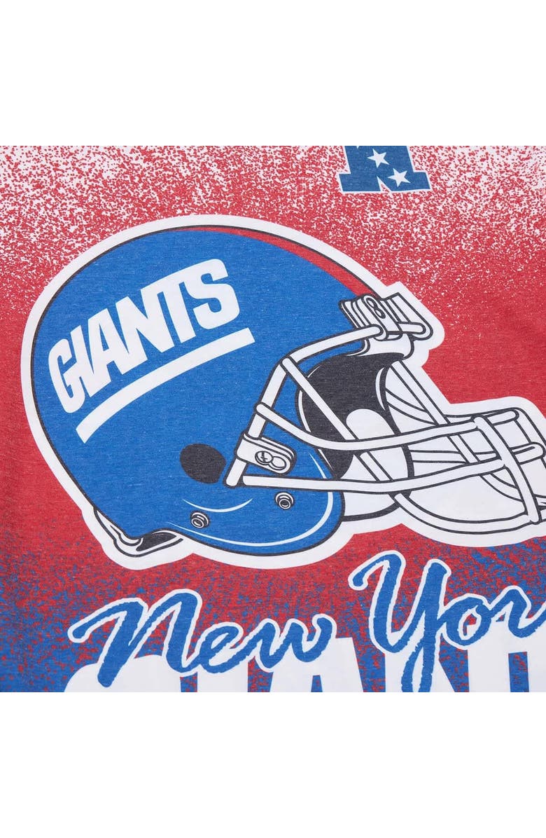 Mitchell & Ness Men's Mitchell & Ness White New York Giants Team Burst Vintage Logo T-Shirt, Alternate, color, White