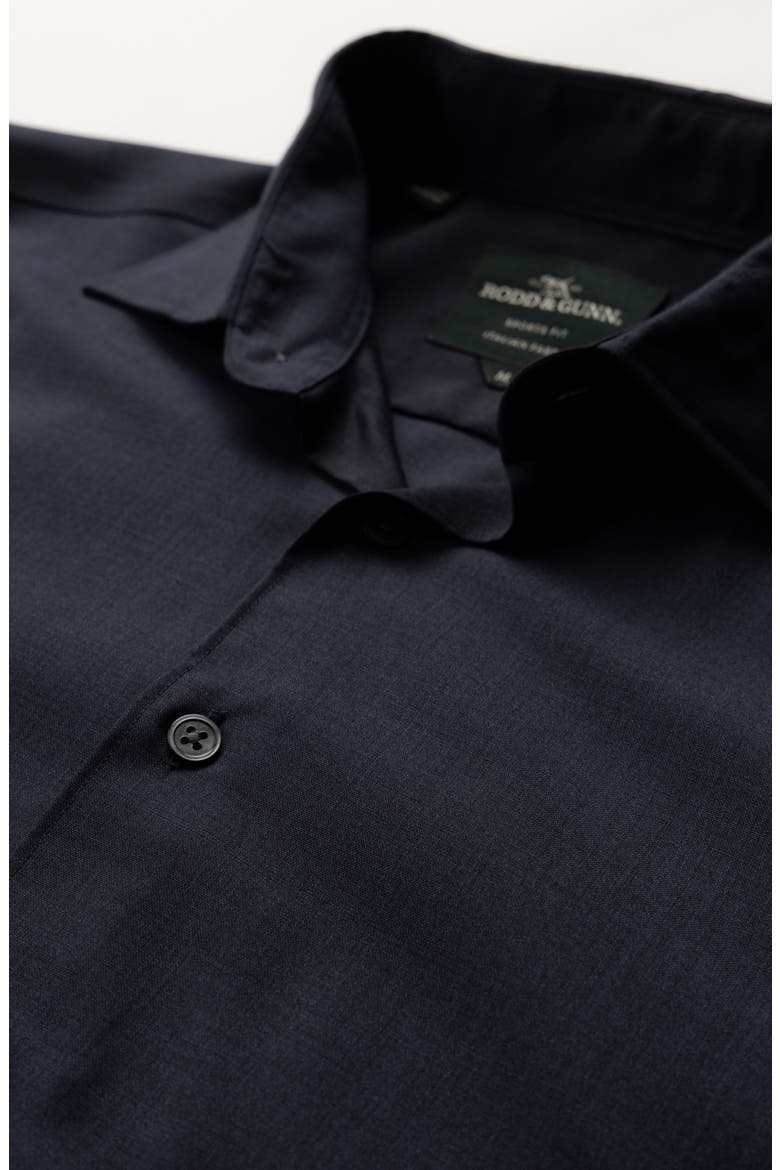 Esk Valley Wool Mélange Button-Up Shirt, Alternate, color, ECLIPSE