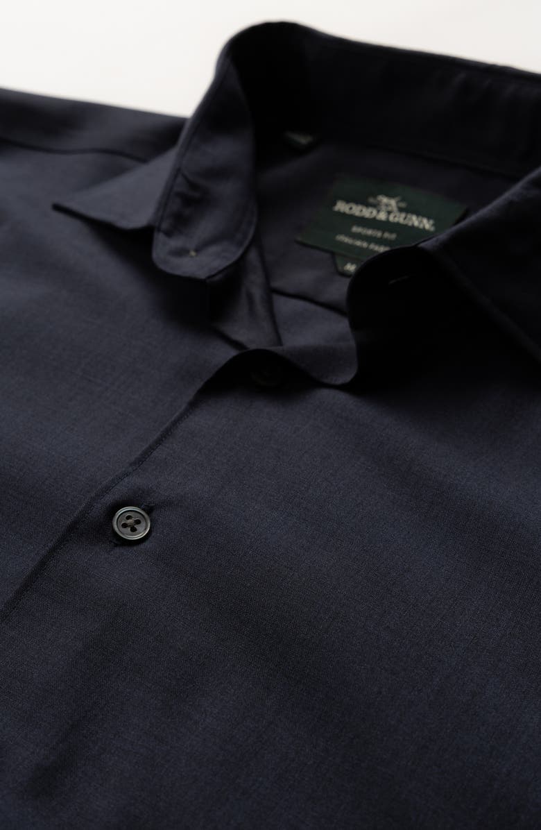 Rodd & Gunn Esk Valley Wool Mélange Button-Up Shirt, Alternate, color, Eclipse