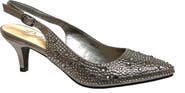LADY COUTURE Onyx Rhinestone Slingback Pump
