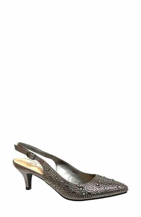 LADY COUTURE Onyx Rhinestone Slingback Pump