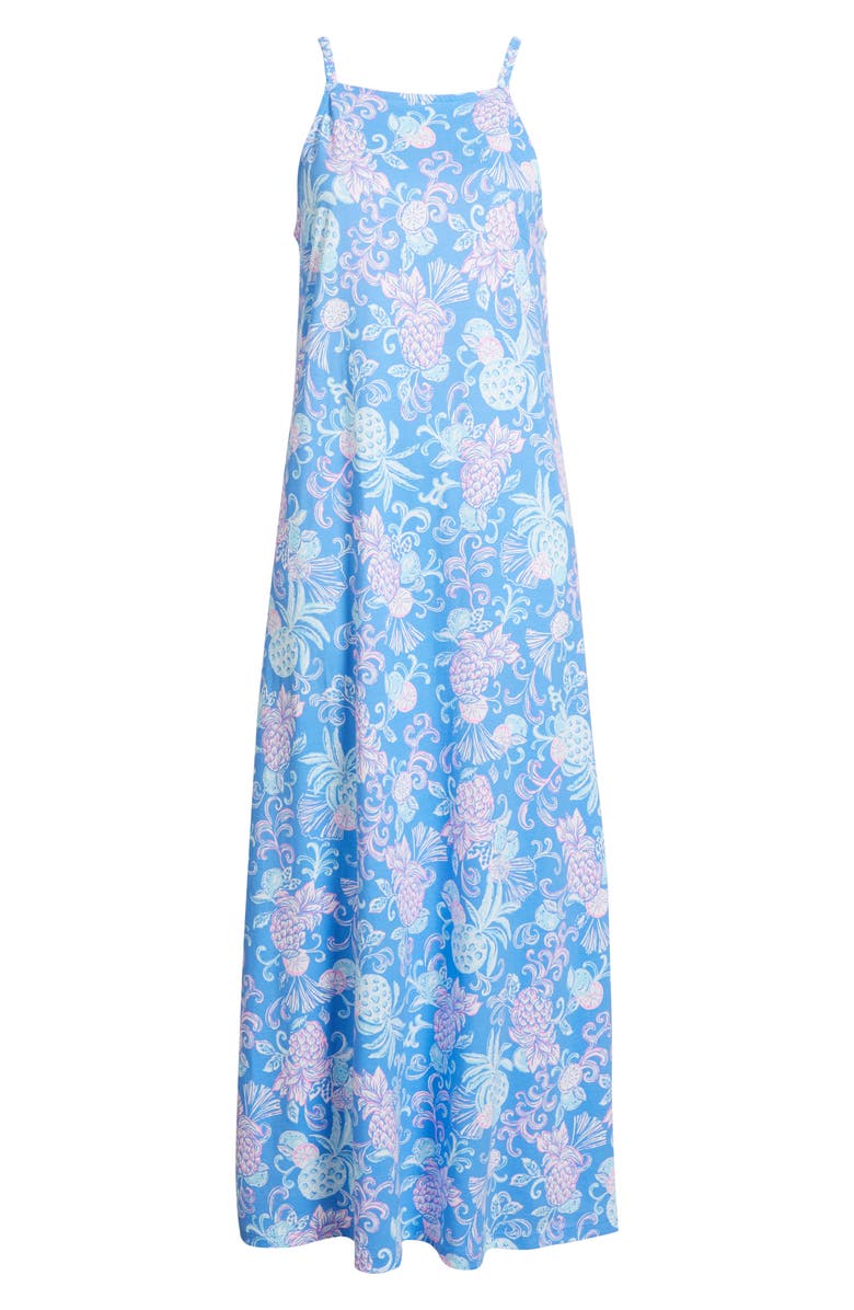 Lilly Pulitzer<sup>®</sup> Kyleigh Print Maxi Dress, Alternate, color, Sun Washed Blue Citrus Crush