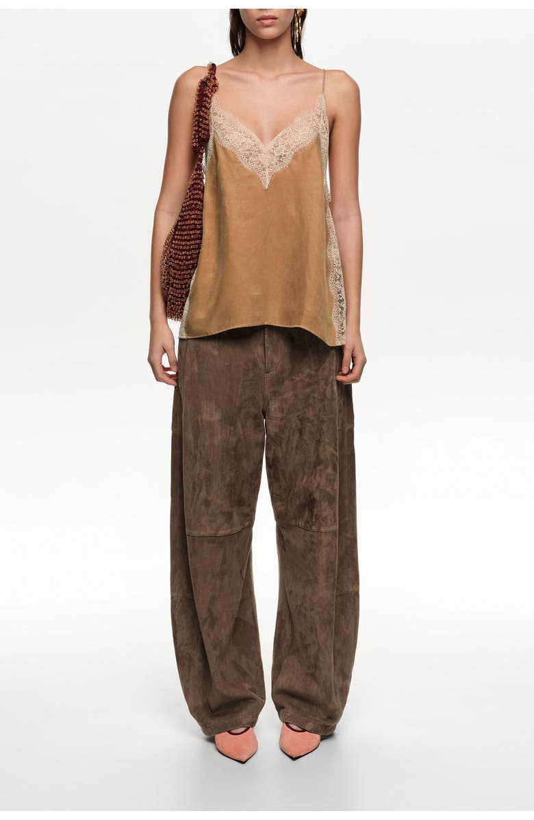 Bimba y Lola Lace Camisole Top, Alternate, color, Toffee