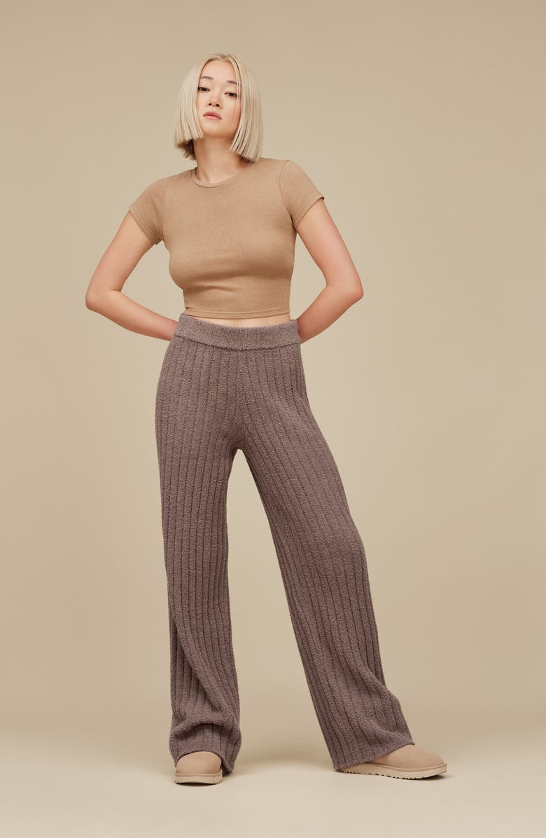 UGG<sup>®</sup> Classic Mini Bow Genuine Shearling Lined Boot, Alternate, color, Sand