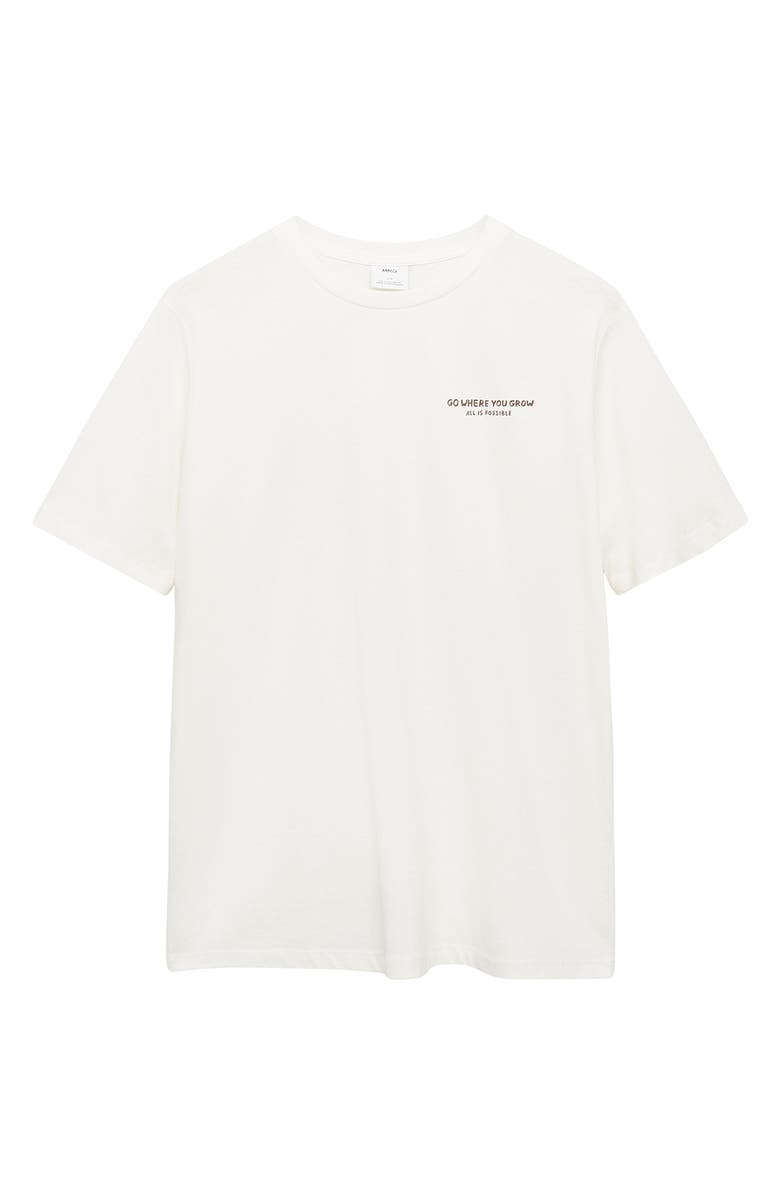 MANGO Go Where You Grow Slim Fit Graphic T-Shirt, Alternate, color, 