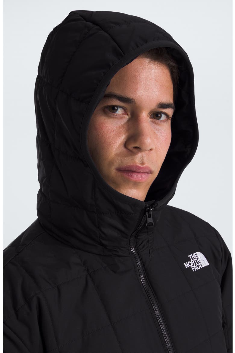 Junction Insulated Hooded Puffer Jacket, Alternate, color, TNF BLACK