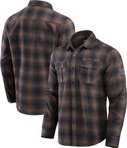 Darius Rucker Collection by Fanatics Men's Darius Rucker Collection by Fanatics Charcoal New York Giants Classic Flannel Long Sleeve Button-Up Shirt