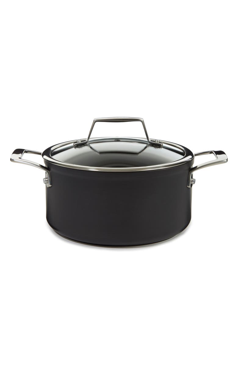 BergHOFF Essentials Hard Anodized 3.3-Quart Nonstick Covered Stockpot, Main, color, Black