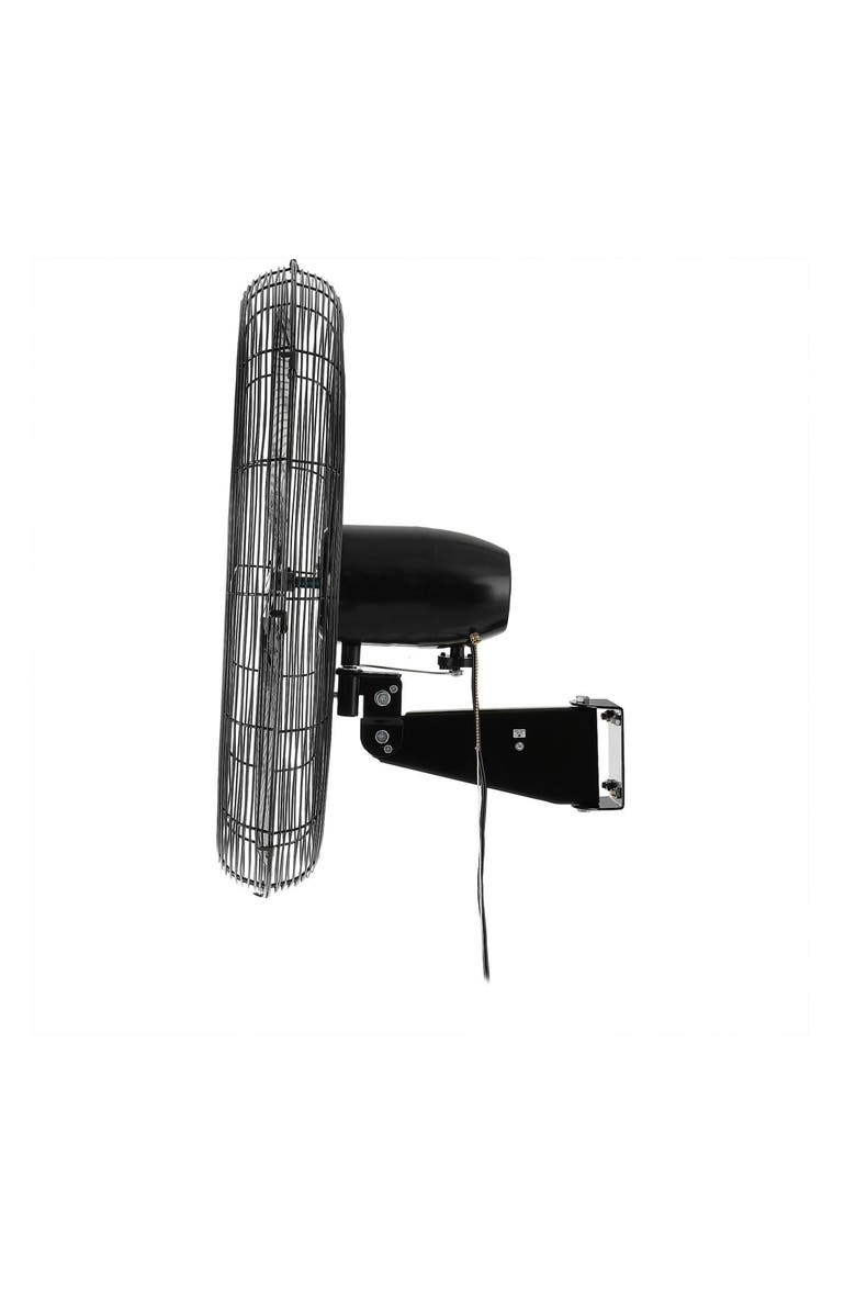 Vie Air Tilting Wall Mountable Heavy Duty Commercial Strength Oscillating Fan, Alternate, color, Black