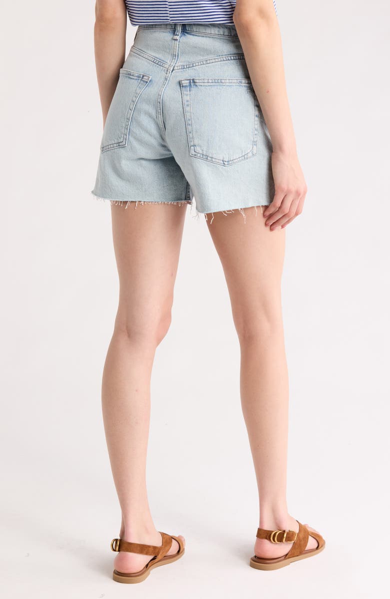 rag & bone Retro High Waist Denim Cutoff Shorts, Alternate, color, Hatfield
