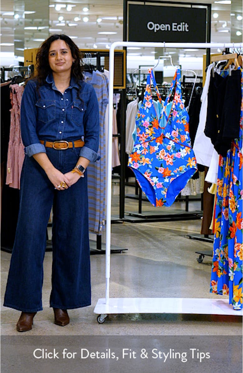 Modern Plunge One-Piece Swimsuit, sales video thumbnail