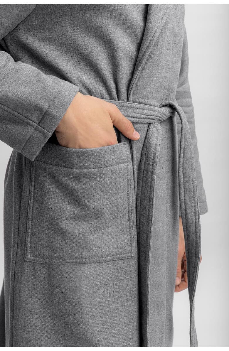 Togas Aristo Men's Bathrobe, Alternate, color, Grey