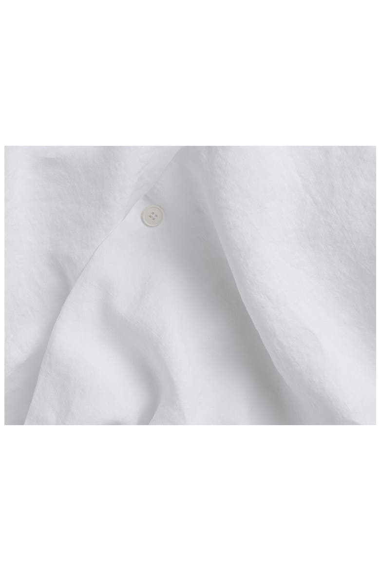 Linen Duvet Cover, Alternate, color, WHITE