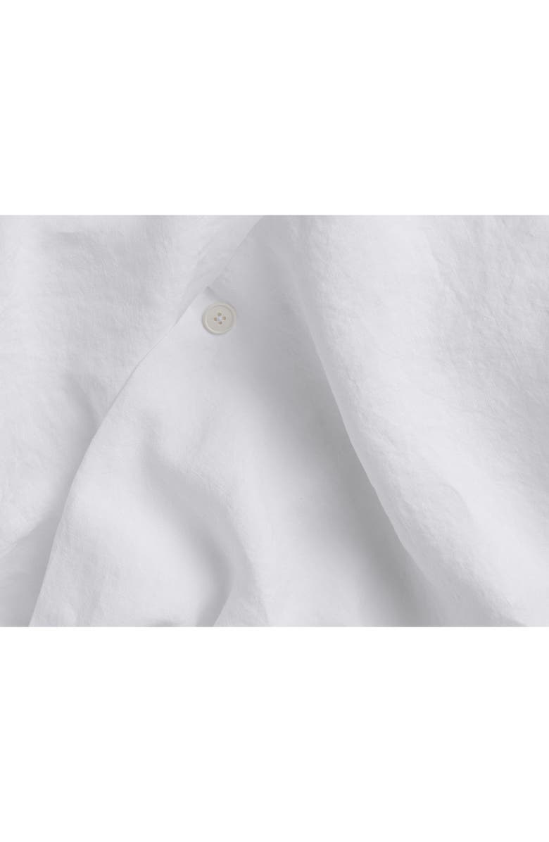 Parachute Linen Duvet Cover, Alternate, color, White