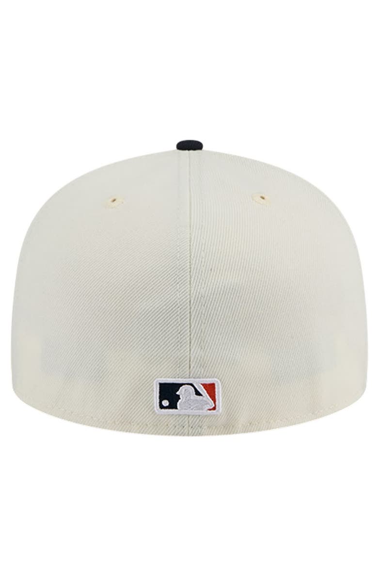 New Era Men's New Era Cream Houston Astros Evergreen Chrome 59FIFTY Fitted Hat, Alternate, color,