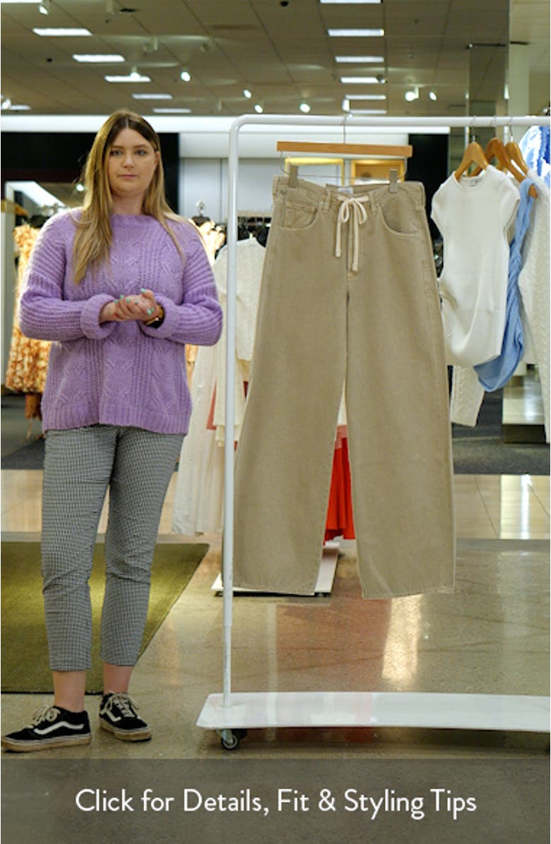 Brynn Drawstring High Waist Wide Leg Jeans