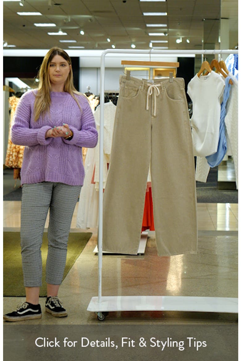 Brynn Drawstring High Waist Wide Leg Jeans video