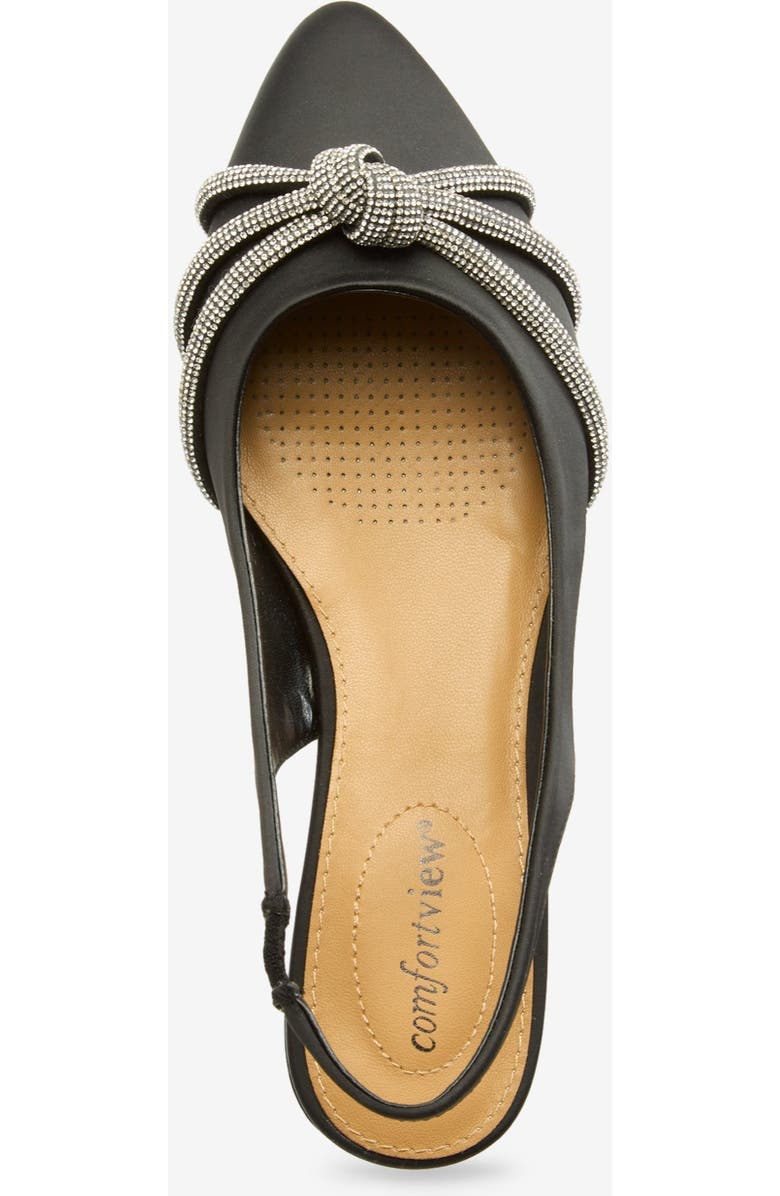 Comfortview The Evelyn Slingback, Alternate, color, Black