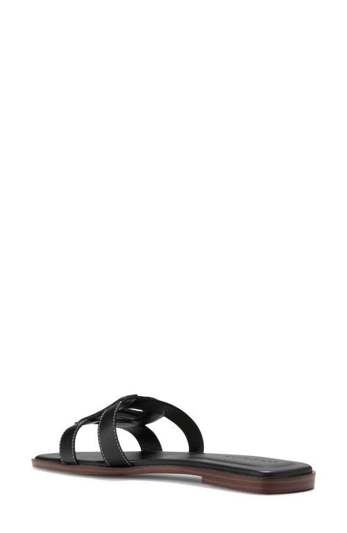 Cole Haan Chrisee Slide Sandal In Black Leather