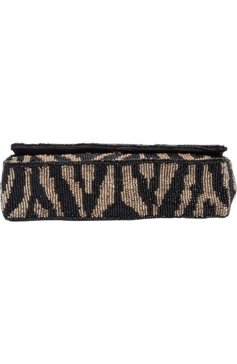 Collection XIIX Beaded Shoulder Bag, Alternate, color, Zebra