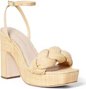 Loeffler Randall Fae Braided Raffia Platform Sandal