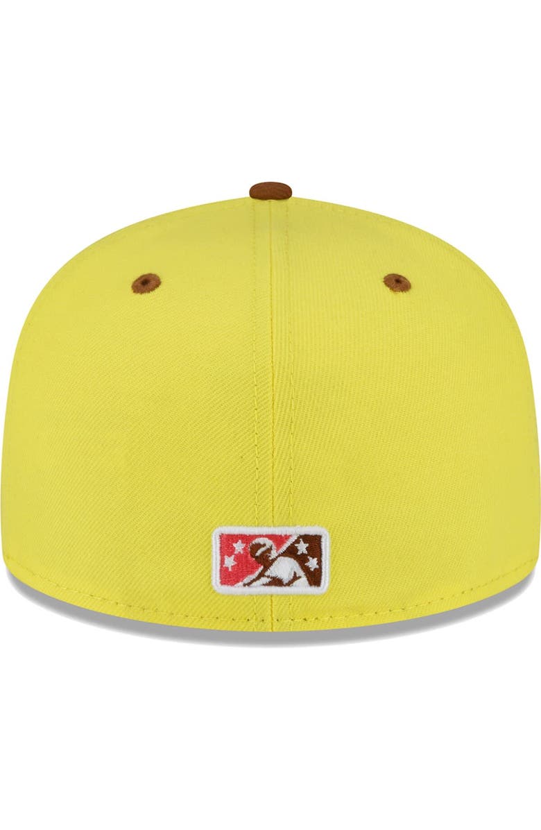 New Era Men's New Era Yellow Beloit Sky Carp Copa De La Diversion 59FIFTY Fitted Hat, Alternate, color, Yellow