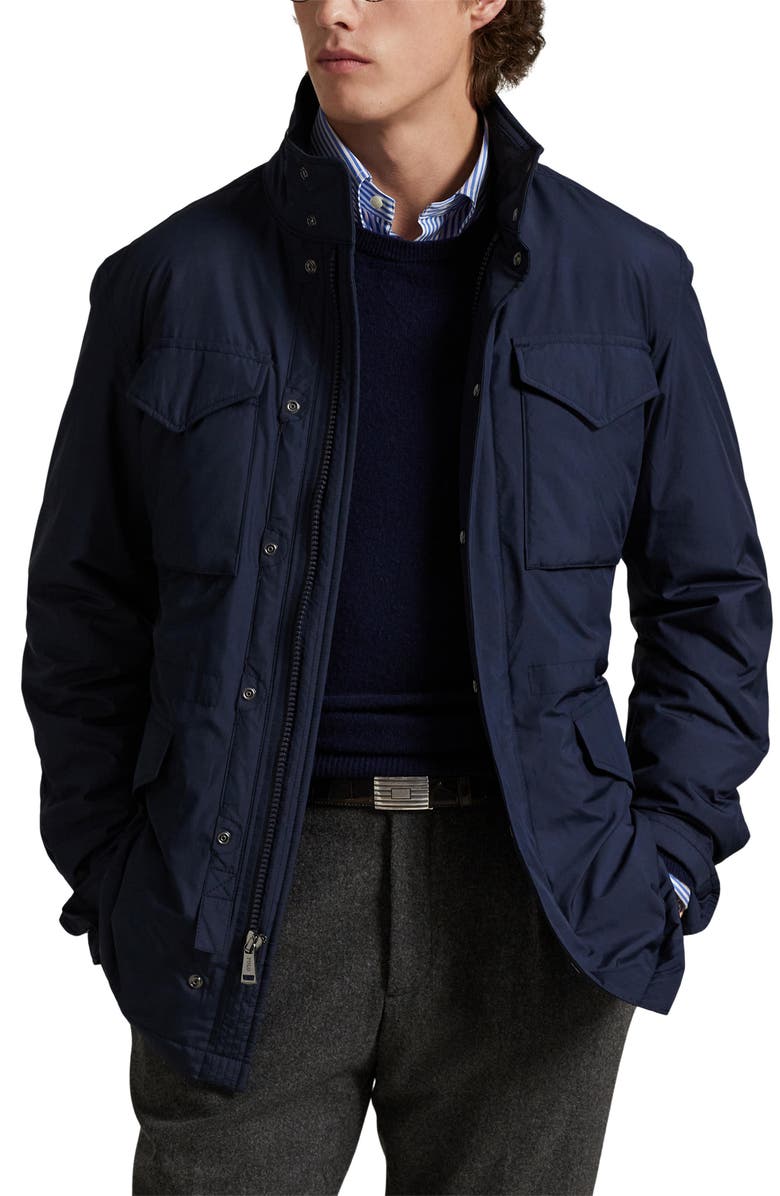 Polo Ralph Lauren The Southland Field Jacket with Stowaway Hood, Main, color, Collection Navy