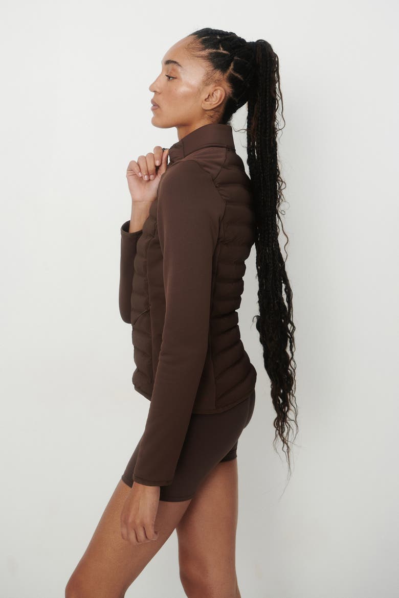 Hybrid Padded Jacket With Thermomove, Alternate, color, Choco mocha