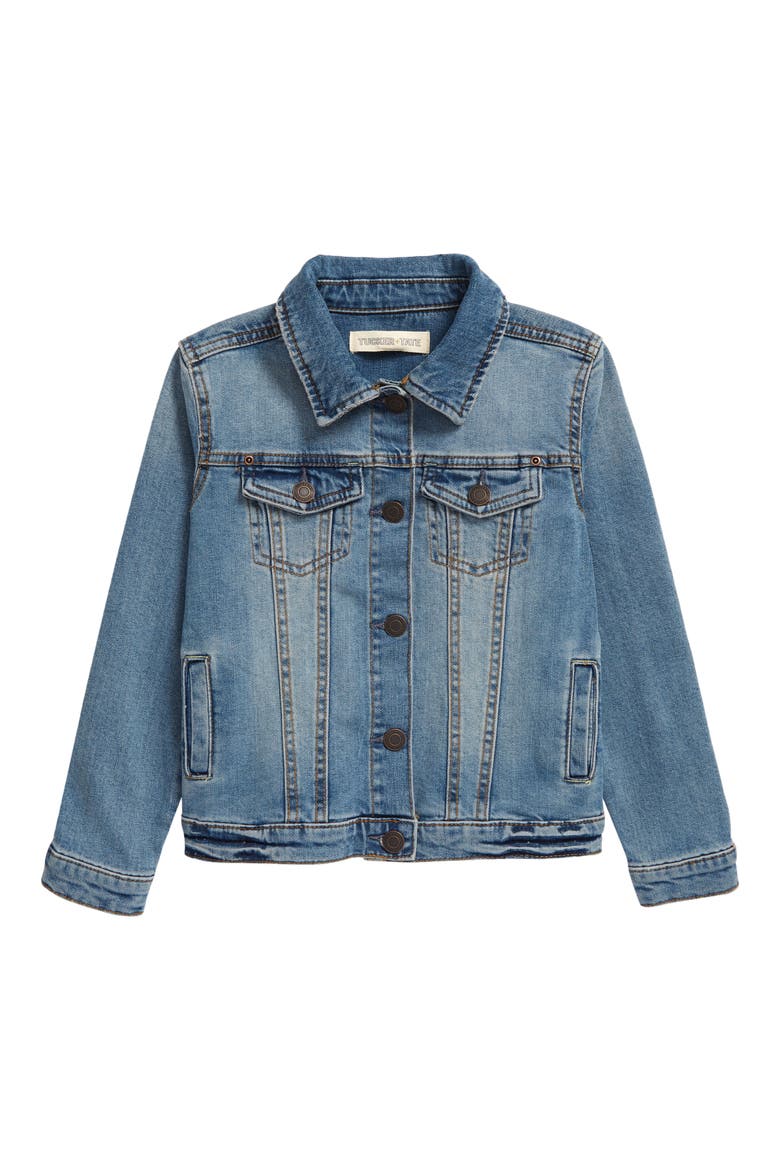 Boyfriend Denim Jacket, Main, color, CAMP WASH