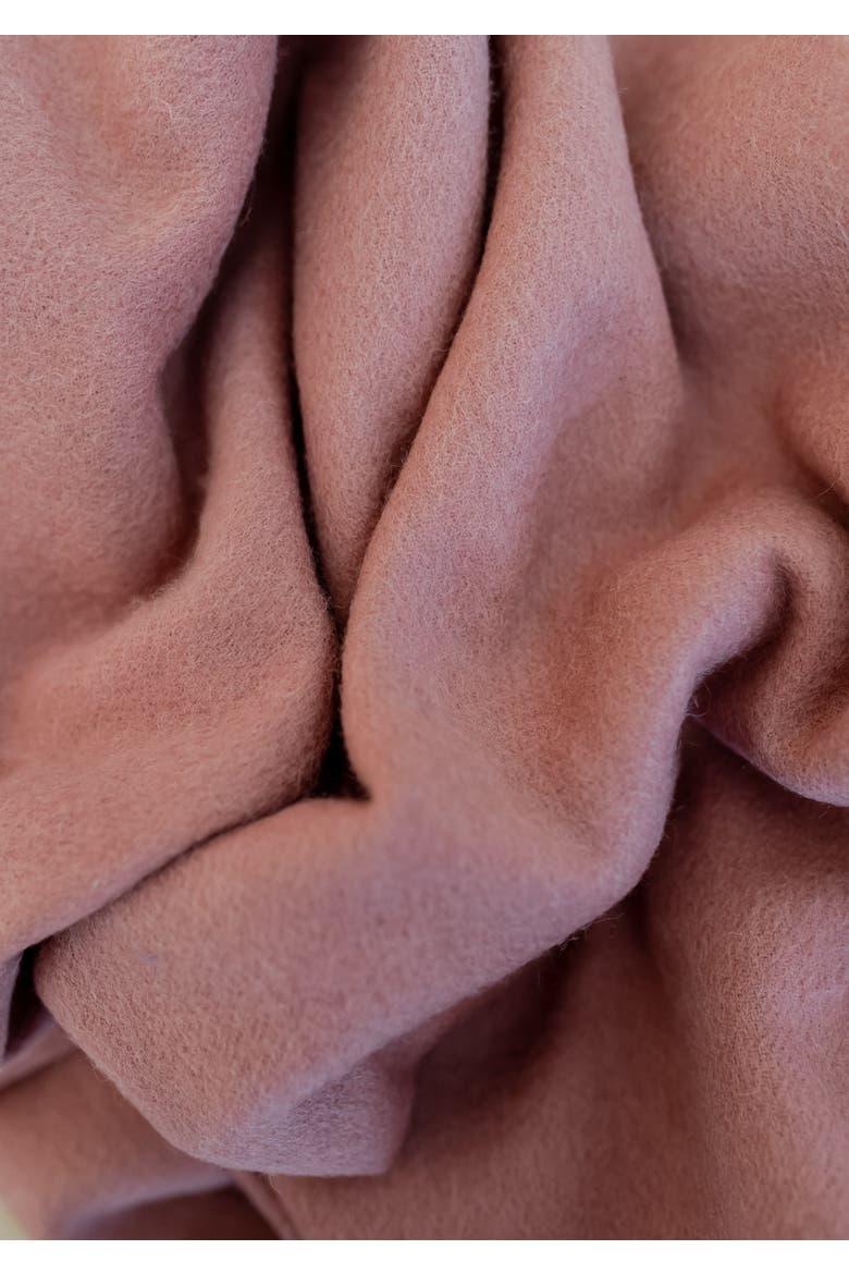Lambswool Block Color Oversized Scarf, Alternate, color, Blush
