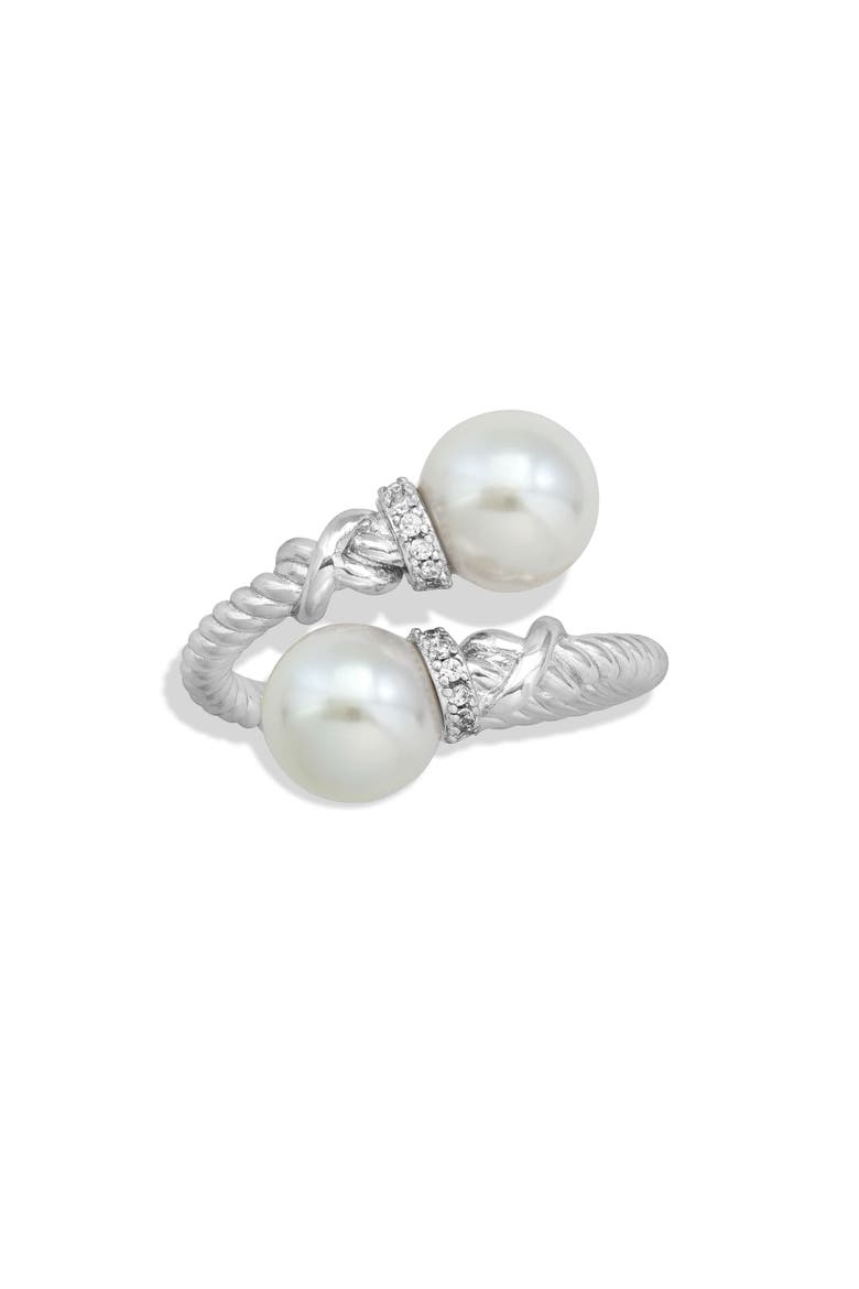 8-9mm Swarovski Cultured Pearl Wrap Ring, Main, color, WHITE