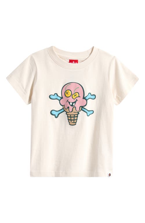 Icecream Kids' Sorbet Cotton Graphic T-shirt In Whisper White