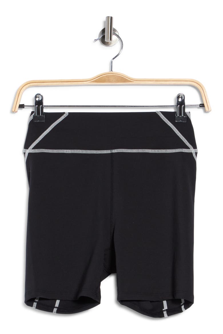 Star Power Performance Bike Shorts, Main, color, BLACK
