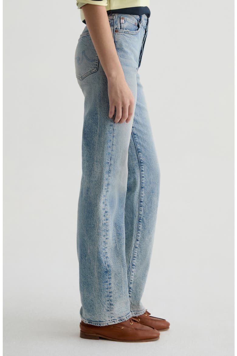 Sydney High Waist Relaxed Straight Leg Jeans, Alternate, color, 17 YEARS FORLORN